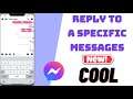 How To Send A specific Message Reply On Facebook Messenger ￼