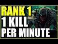 THE RANK 1 PYKE ATTEMPTS TO GET 1 KILL PER MINUTE IN 1000+ LP CHALLENGER ELO