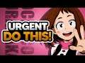 URGENT MAKE SURE YOU DO THIS!!! |  My Hero Academia The Strongest Hero | MHA TSH Gameplay