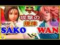 『『スト5』Sako (あきら) 対  Wan (ポイズン) 攻撃 の規律｜ Sako (Akira) vs Wan (Poison) 『SFV』🔥FGC🔥