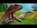 A MELHOR CAÇADA DE TODAS! Massiva Família de Giganotosaurus! DINOSSAURO - THE ISLE REALISMO