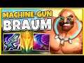 *NEW SKIN* INSTANTLY STUN ANYONE WITH ATTACK SPEED BRAUM! (POOL PARTY SKIN) - League of Legends