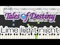 【Piano】Lime light night - テイルズオブデスティニー Tales of Destiny ピアノ 楽譜 score 初級 [Piano Tutorial](Synthesia)