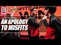 "They are at the top of the table right now" Tyler apologizes to Misfits | ESPN Esports
