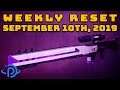 Destiny 2 Reset Guide - September 10th, 2019 | Weekly Eververse Inventory & World Activities