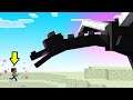 Fighting The ENDER DRAGON But I Am REALLY SMALL! (impossible)