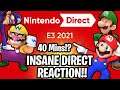 NINTENDO E3 DIRECT IS HERE!! REACTION TIME!! 6/15/21