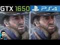 Red Dead Redemption 2 (RDR2) - PC v/s PS4 - Graphics Comparison (GTX 1650 vs Console)