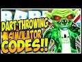 🎯SECRET CODES DART THROWING SIMULATOR🔥Dart Throwing Simulator Roblox🎯