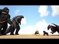 Titanus Kong & Gojira vs The Island Guardians | Ark Battle