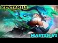 Wild Rift Master yi - Zephyr Dragon Master Yi skin Full Gameplay (Pentakill)