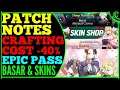 -40% Crafting Cost (AMAZING!) Basar Rate Up & Skin, Epic Pass Patch Notes Epic Seven News Epic 7 E7