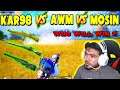 KAR 98 vs AWM vs MOSIN vs AWM - 3 Snipers vs Our squad Open Sniper Fight