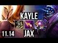 KAYLE vs JAX (TOP) | Quadra, 65% winrate, Dominating | EUW Diamond | v11.14