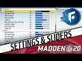 Madden 20 Franchise Settings & All-Madden Sliders