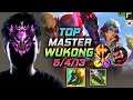 Master Wukong TOP vs Graves - 천상계 장인 탑 오공 템트리 룬 신파자 정복자 ウーコン Вуконг 齐天大圣 悟空 - KR 11.22