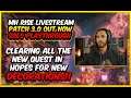 Mh Rise Patch 3.0 Update Livestream | Solo Playthrough | Smack's Livestream