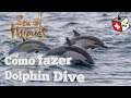 Pulando da água no convés Dolphin Dive Sea of Thieves