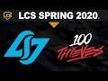 CLG vs 100 - LCS 2020 Spring Split Week 2 Day 1 - Counter Logic Gaming vs 100 Thieves