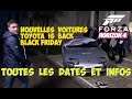 Forza Horizon 4 Nouvelles voitures  - Toutes les dates