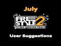Freestyle 2 July Global User Suggestions to @jcenest