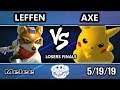 GOML 2019 SSBM - TSM | Leffen (Fox) Vs. Tempo | Axe (Pikachu) Smash Melee Tournament Losers Finals