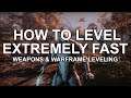 How to level Warframes and Weapons extremely fast in Warframe