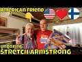 Stretch Armstrong Unboxing - American friend visits!