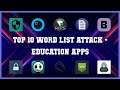 Top 10 Word List Attack Android Apps