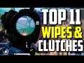 Top 11 PUBGM Clutches & Squad Wipes! | PUBG Mobile Pro FPP/TPP Highlights