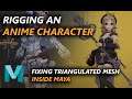Tutorial - How to fix triangulated mesh in Maya?