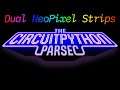 John Park's CircuitPython Parsec: Dual NeoPixel Rings @adafruit @johnedgarpark #circuitpython