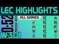 LEC Highlights Week3 Day1 LEC Spring 2020 All Games By Onivia