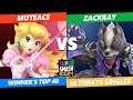 SSC 2019 SSBU - GW Zackray (Wolf) VS  MuteAce (Peach) Smash Ultimate Winner's Top 48
