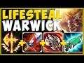STOP PLAYING WARWICK WRONG! SEASON 10 MAX HEAL WW IS 100% NUTTY! WARWICK GAMEPLAY! League of Legends