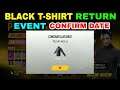 BLACK T SHIRT WISH EVENT IN FREE FIRE | FREE FIRE NEW EVENT | BLACK T SHIRT RETURN