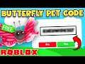 *CODE* GET THE NEW BUTTERFLY PET FOR FREE IN ADOPT ME! Roblox Adopt Me Codes
