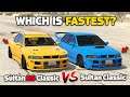 GTA 5 ONLINE - SULTAN RS CLASSIC VS SULTAN CLASSIC (WHICH IS FASTEST?)