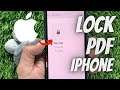 How to Password Protect a PDF file on iPhone | Lock PDF iPhone