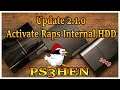 PS3HEN 2.1.0 Update Activate Game Raps From PS3 Internal HDD 2019