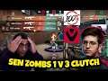 SENTINELS ZOMBS 1 V 3 CLUTCH AGAINST 100 THEIVES || VCT ICELAND QUALIFIERS || MYTH, KYADAE REACTION