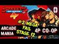 Streets of Rage 4 DLC Arcade - Mania - Co-op 4 players Mega FAIL #2 (Commentary)