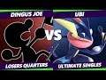 S@X 345 Losers Quarters - Dingus Joe (Game & Watch) Vs. Ubi (Greninja) Smash Ultimate - SSBU