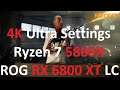 Far Cry 6 | 4K Ultra + HD Textures | Ryzen 5800X, ROG RX 6800 XT LC @2580Mhz + SAM