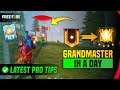 HOW TO REACH GRANDMASTER IN A DAY TIPS AND TRICKS | GARENA FREEFIRE