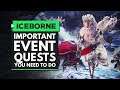 Monster Hunter World Iceborne | Most Important Event Quests You Need to Do - Appreciation Festival