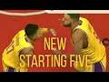 New Los Angeles Lakers starting five vs Los Angeles Clippers Nba2k20( Lbj #6)