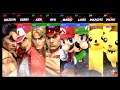 Super Smash Bros Ultimate Amiibo Fights – Kazuya & Co #435 4 team battle at Mario Galaxy