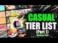 The ULTIMATE Casual Smash Tier List (Bottom Tier)