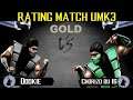 Dookie vs Chorizo du 16 - RATING MATCH GOLD UMK3 | рейтинговые бои онлайн